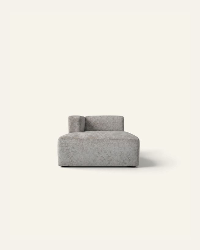 Modul sjeselong venstre grå - 114x154x73 cm grå - 1