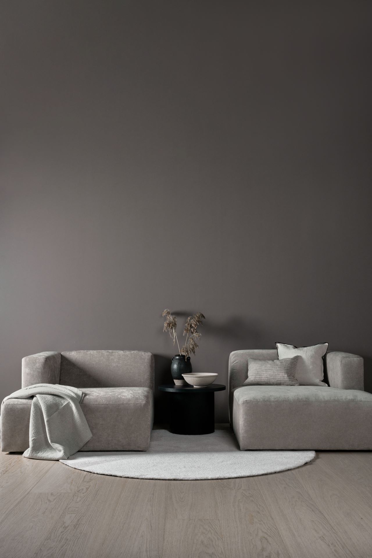 Modulsofa sjeselong høyre grå - 8