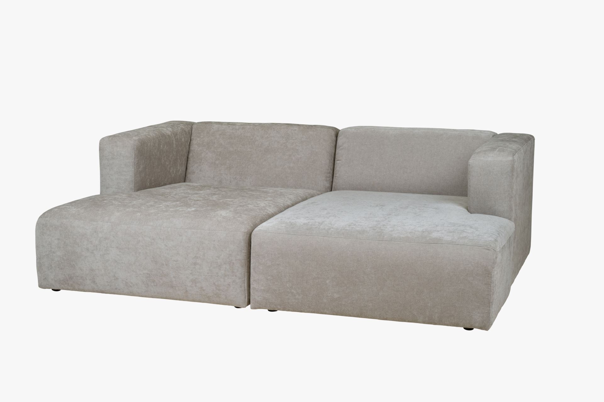 Modulsofa sjeselong høyre grå - 4