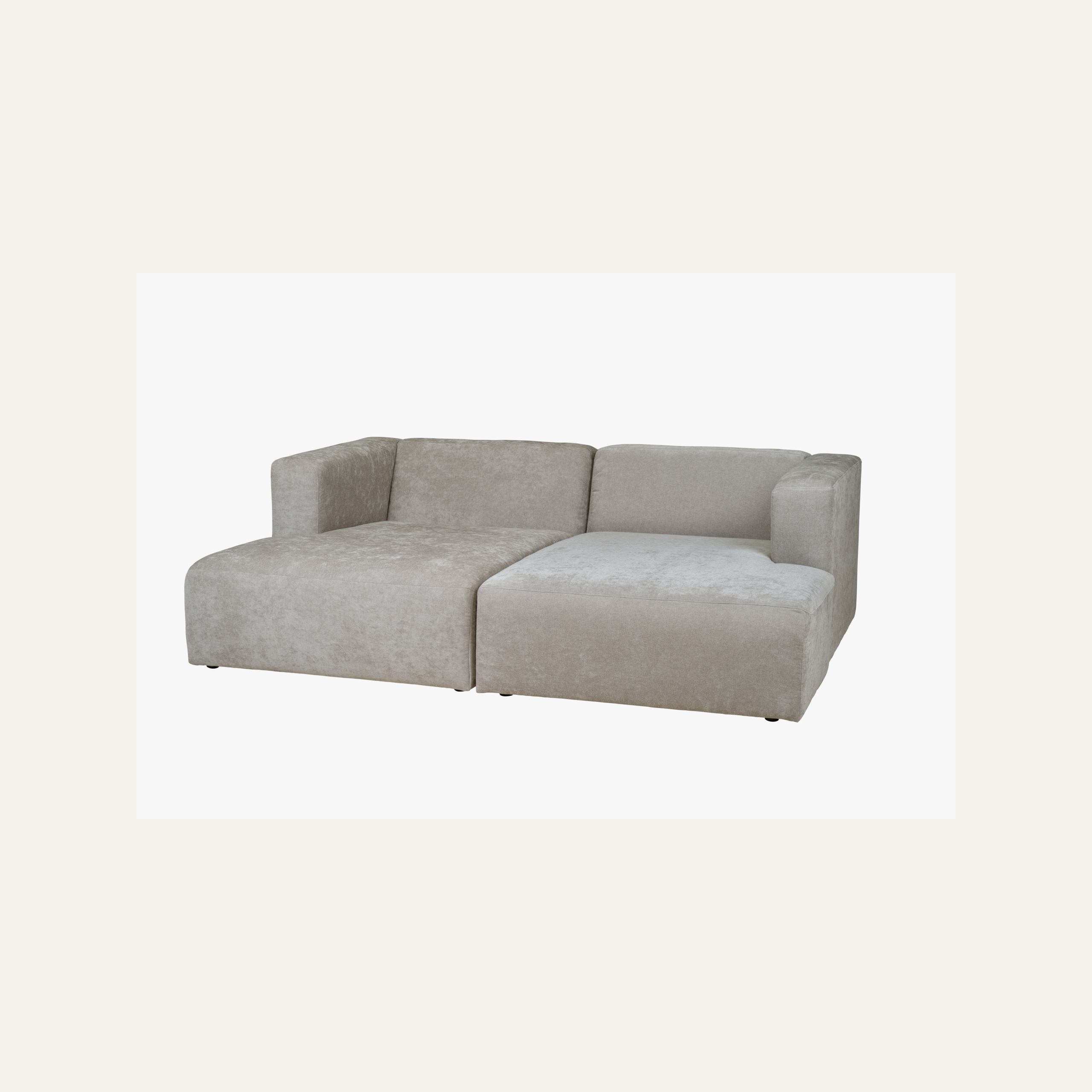 Modulsofa sjeselong høyre grå - 4