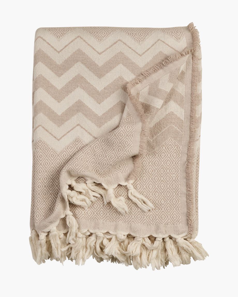 Pledd beige - 130x170 cm beige - 1