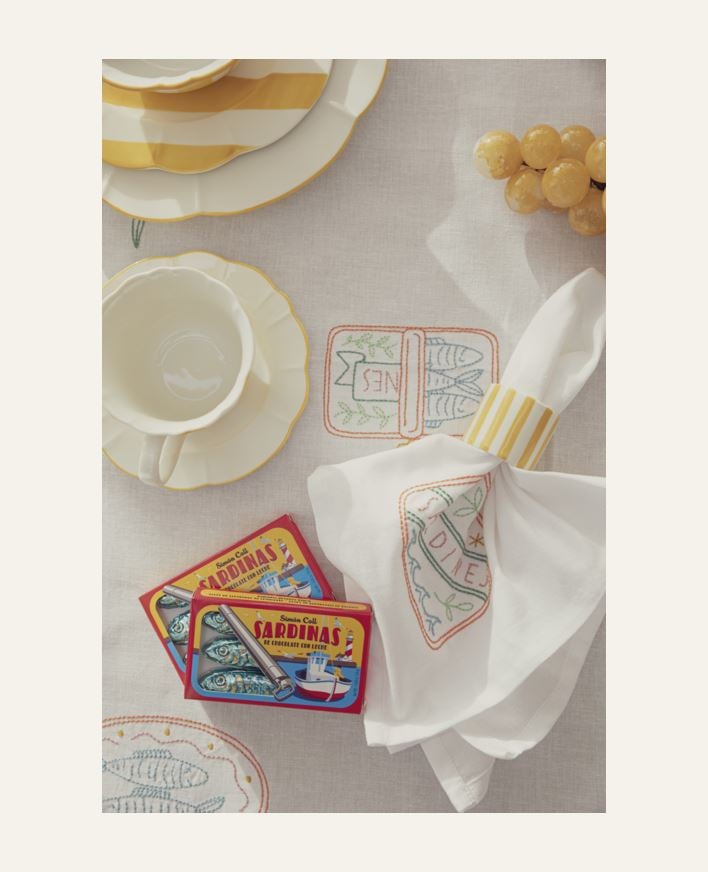 4 pk serviettringer gul - ø4,8 h4,2 cm gul - 1