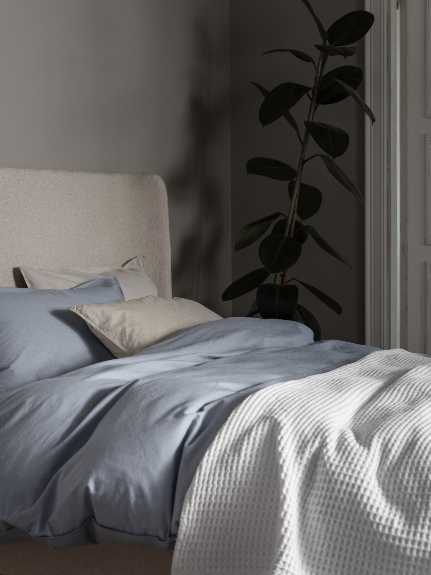 Bomull sengesett blå - 2