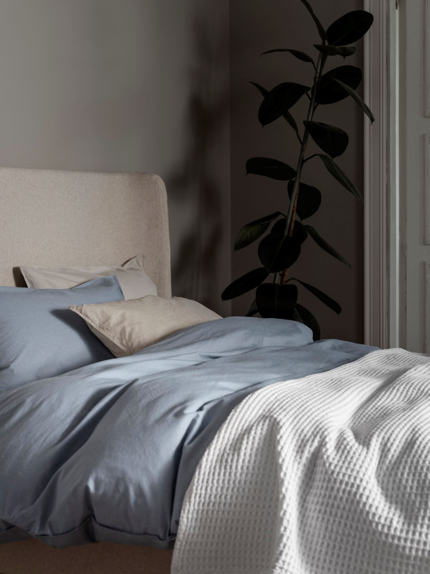 Bomull sengesett blå - 2