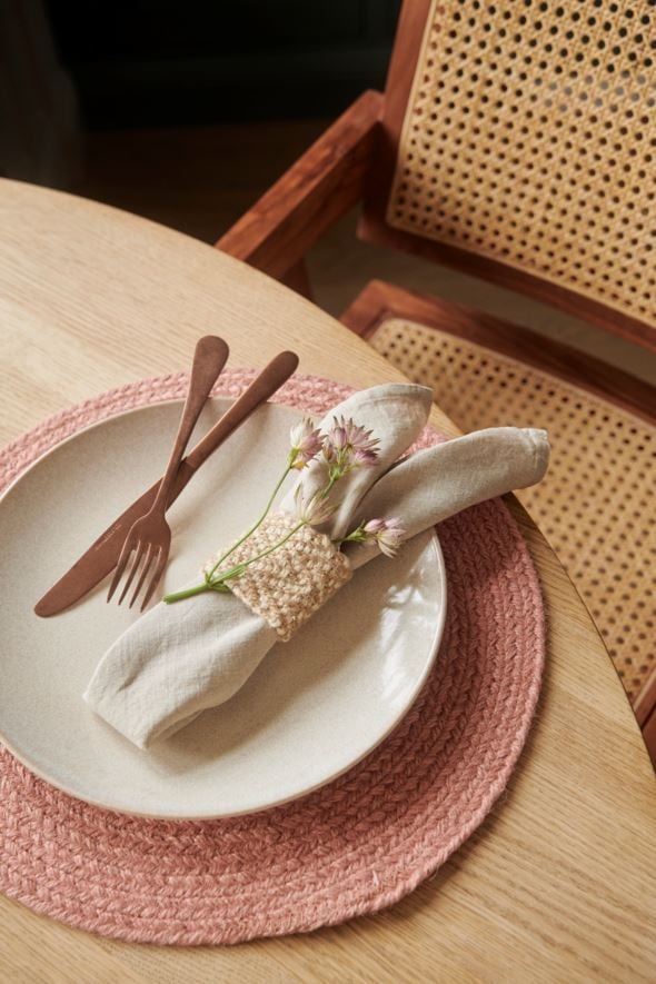 2 pk serviettringer natur - 3