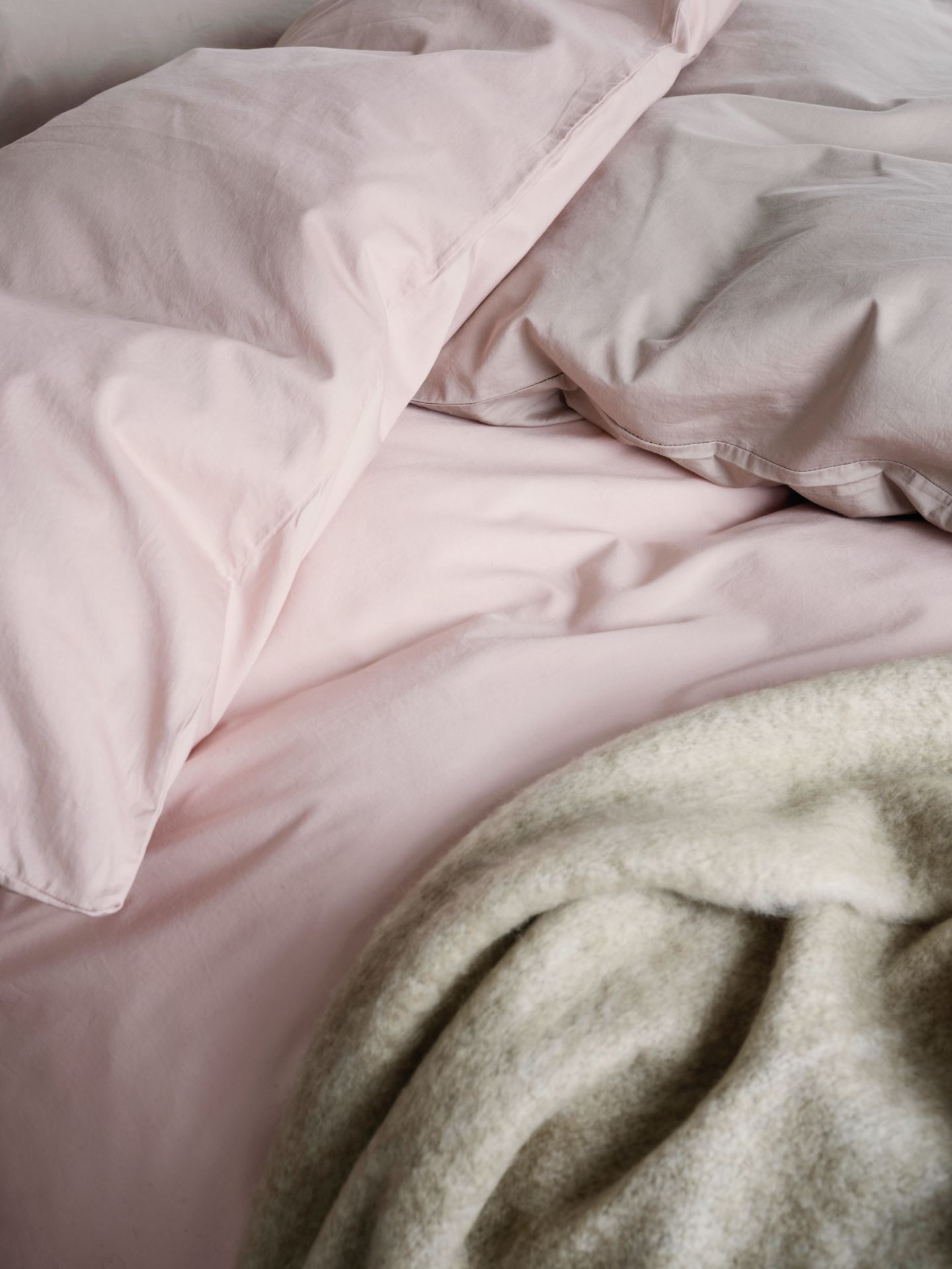 Sateng sengesett pudderrosa - 2