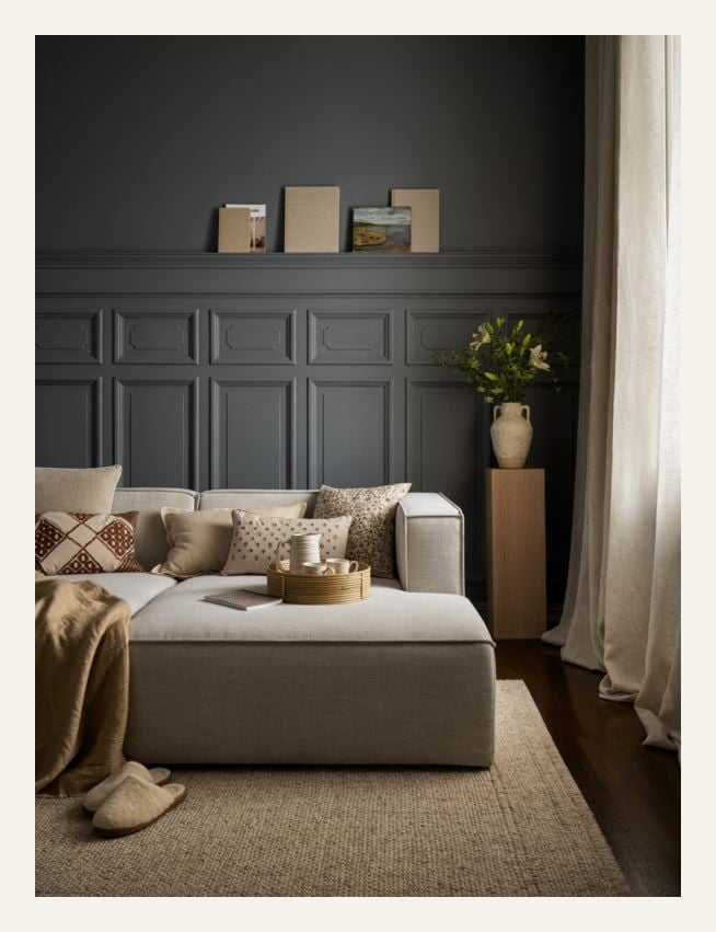 Modulsofa 2 deler m/sjeselong natur - 2