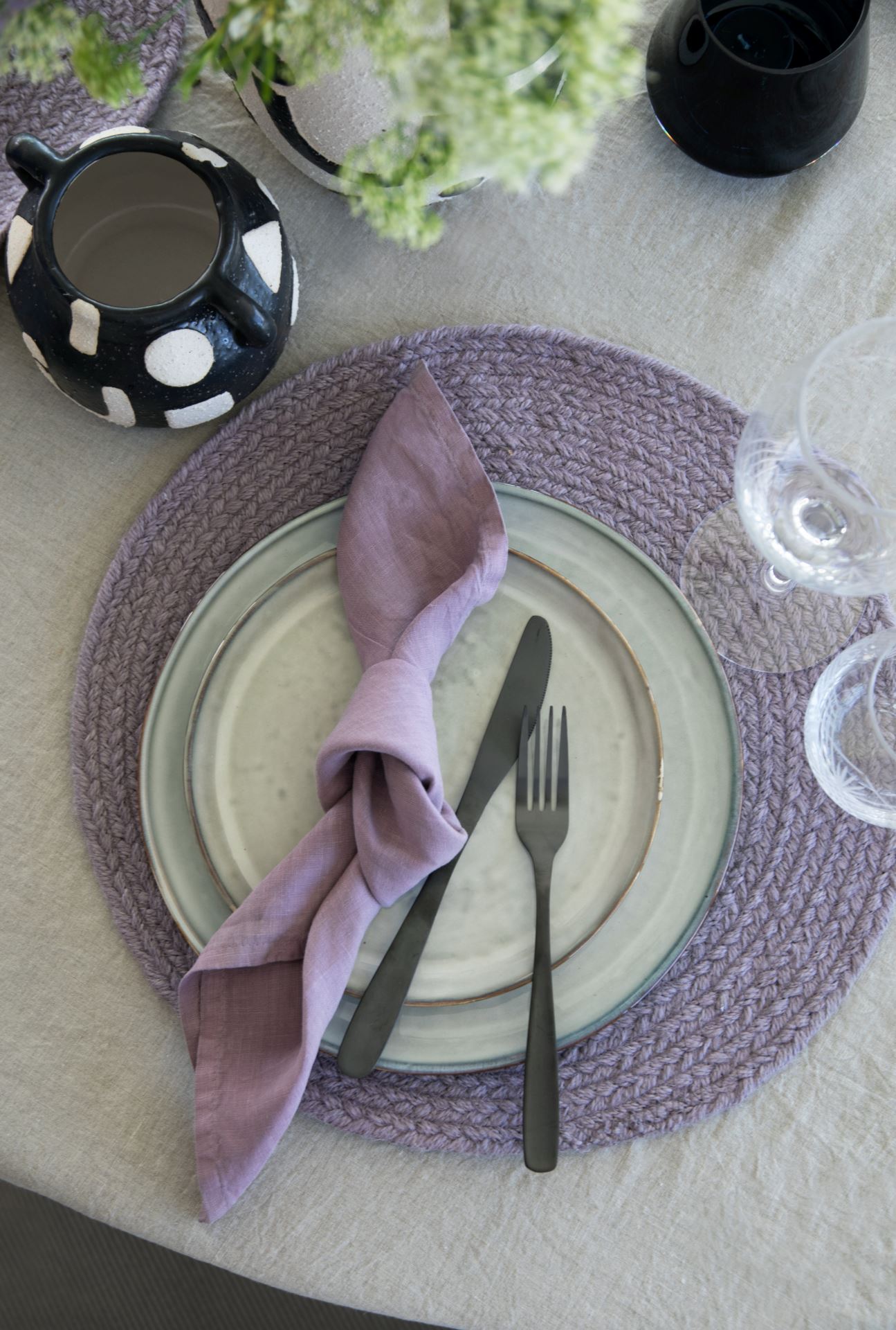 Middagstallerken grå - 2