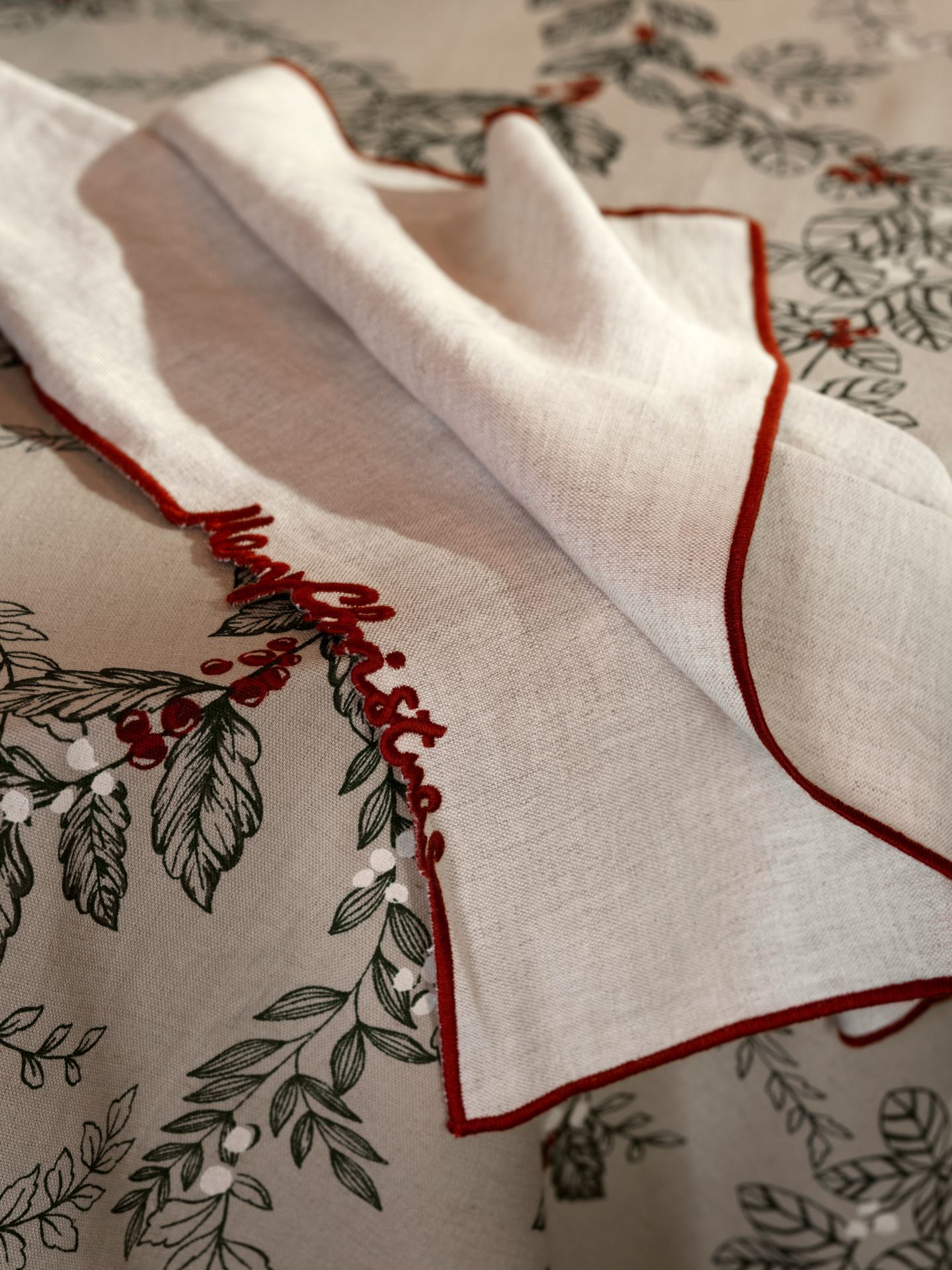 2pk tøyserviett natur - 45x45 cm natur - 1