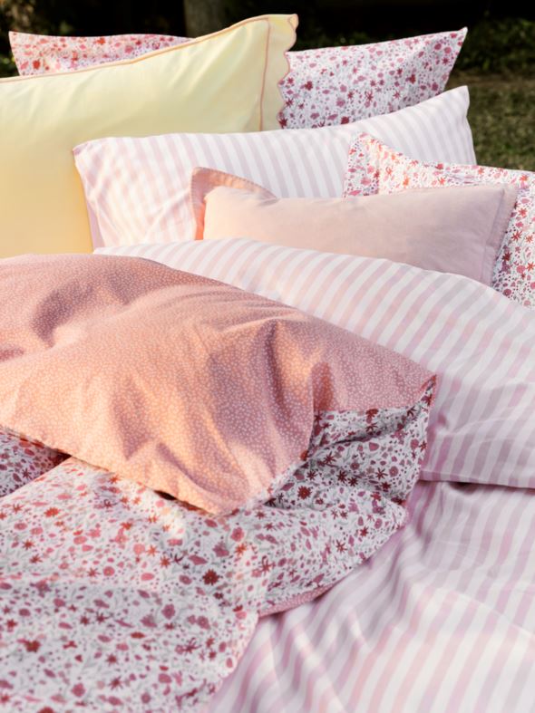 Bomull sengesett rosa - 6