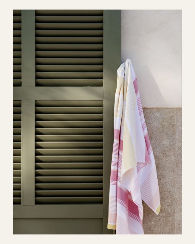 Badehåndkle multi gul - 75x150 cm multi gul - 1