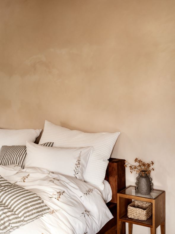 Bomull sengesett hvit - 4