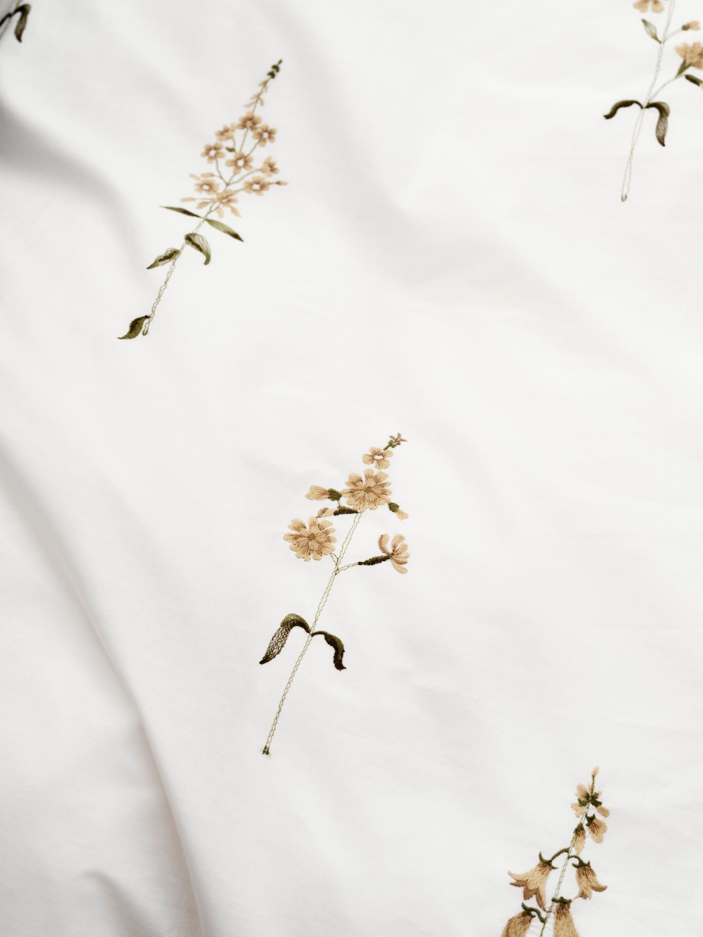 Bomull sengesett hvit - 7