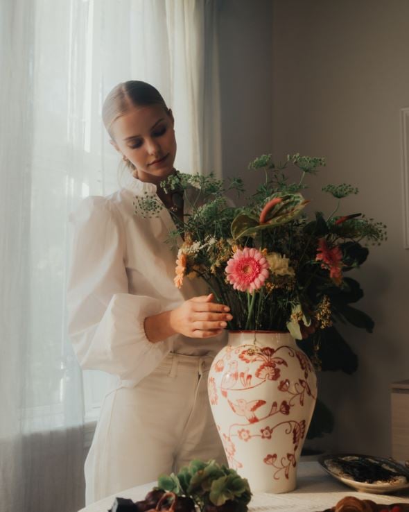 Vase multi rød - 2