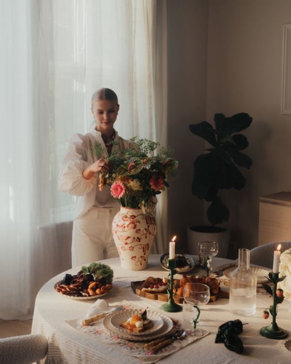 Vase multi rød - 3