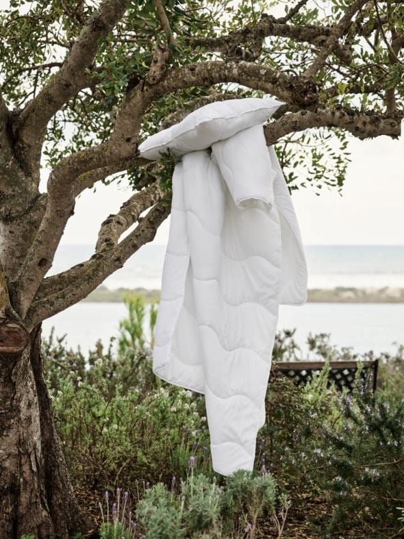 Helårs fiberdyne-/putesett hvit - 3