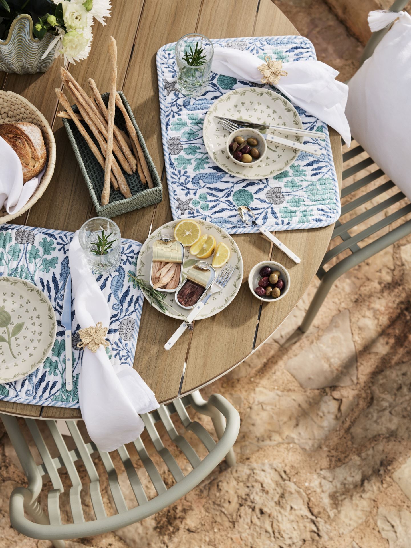 2 pk serviettringer natur - 7