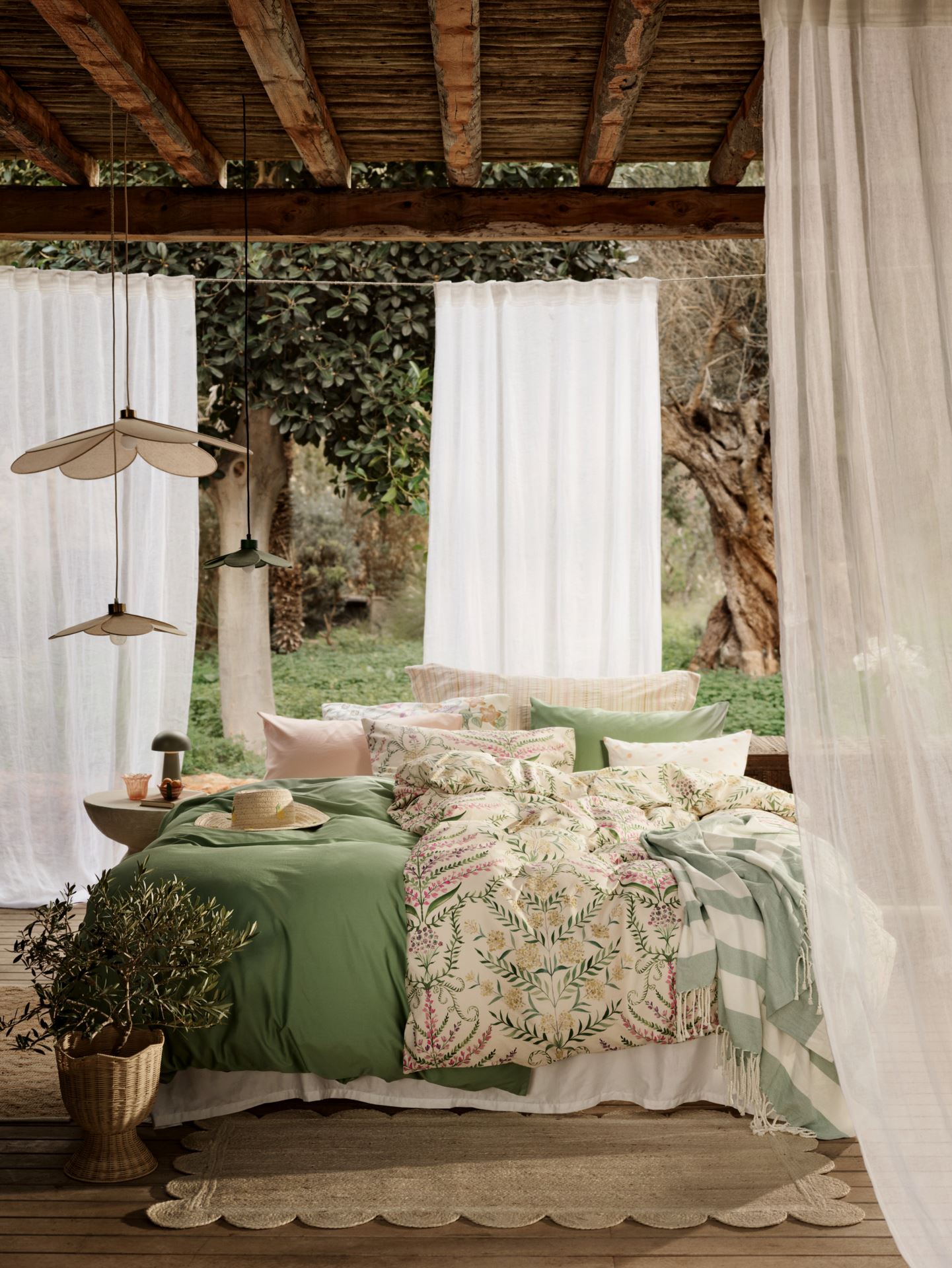 Sateng sengesett grønn - 4