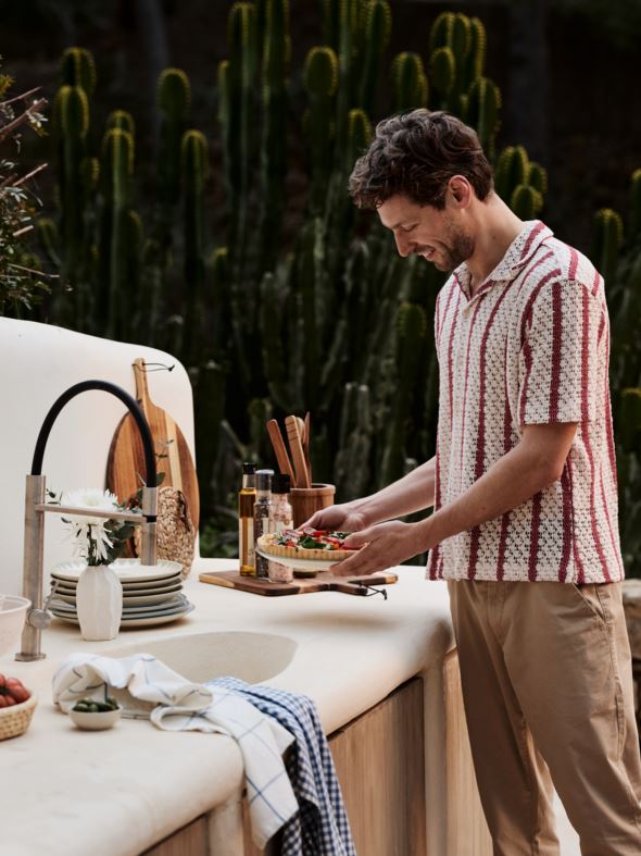 Kjøkkenhåndkle blå - 4