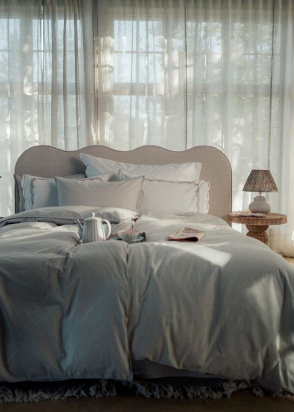 Sengegavl beige - 2