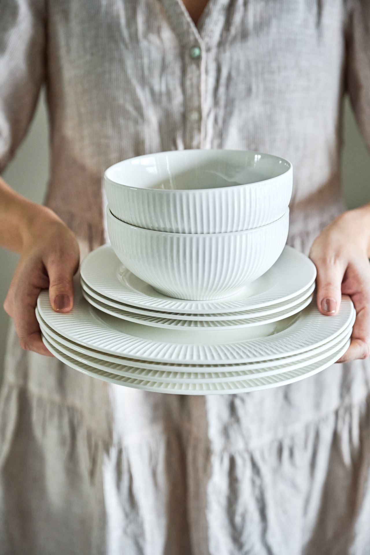 Frokosttallerken hvit - 2