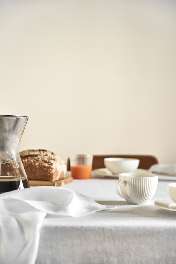 Kopp m/ skål hvit - 7