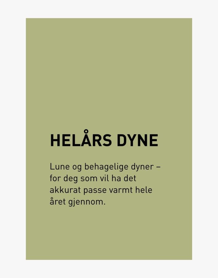Helårs dundyne hvit - 200x220 cm hvit - 1