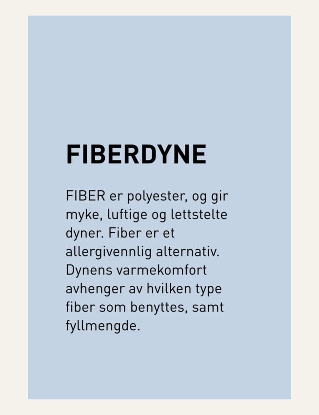 Helårs fiberdyne hvit - 5
