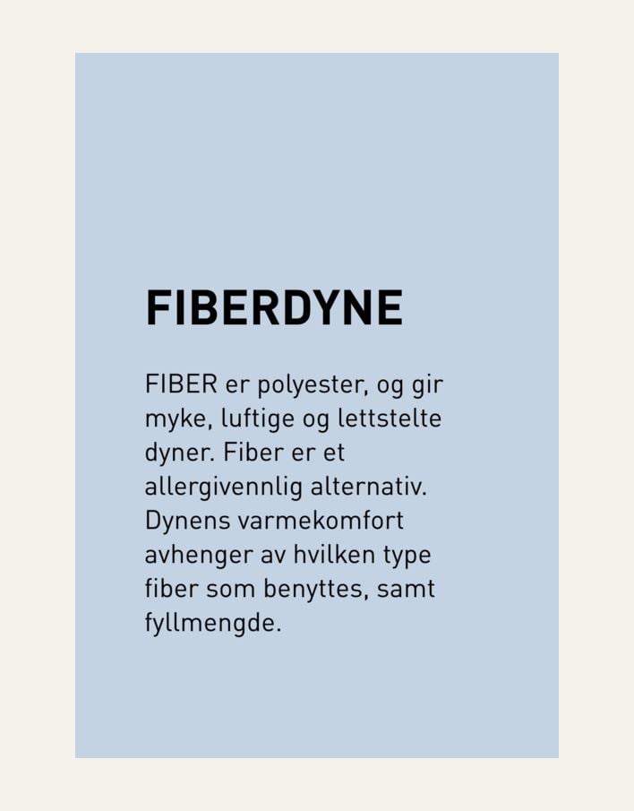 Helårs fiberdyne hvit - 5