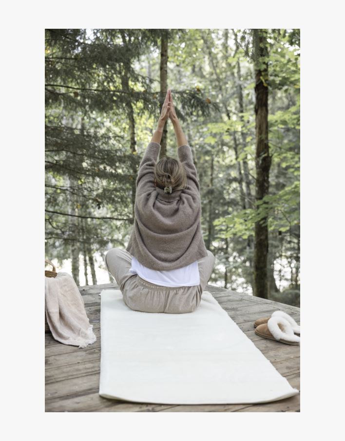 Yoga matte offwhite - 75x195 cm offwhite - 1