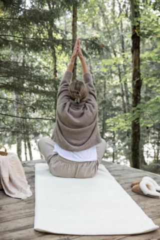 Kid Wool Yoga Matte Offwhite 75x195 cm