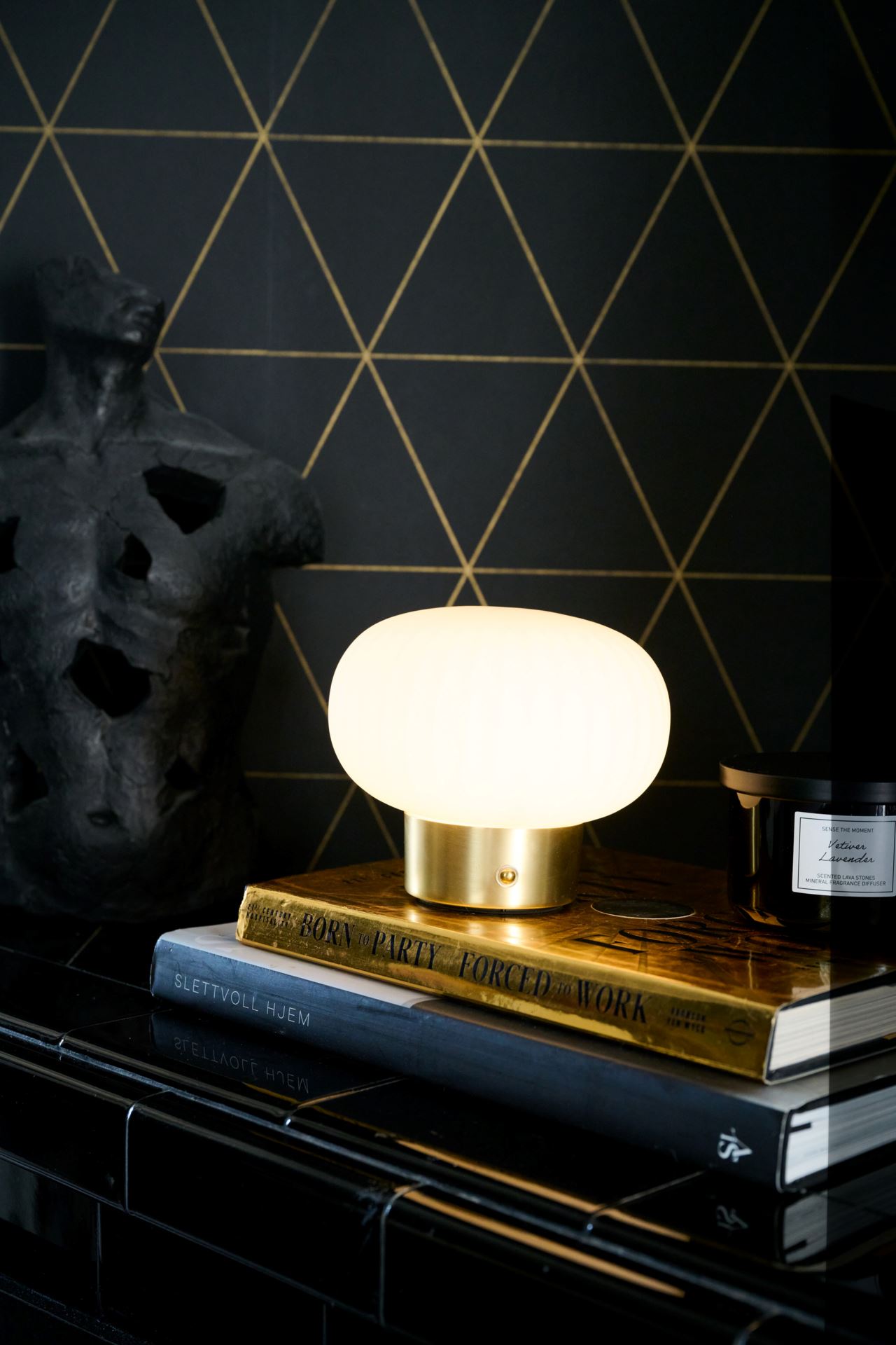 Led lampe messing - 3