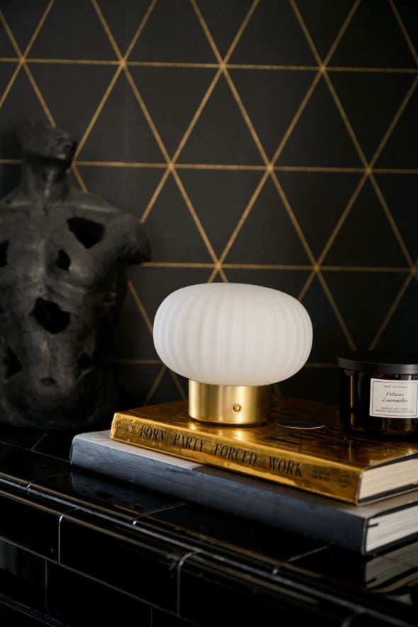 Led lampe messing - 2