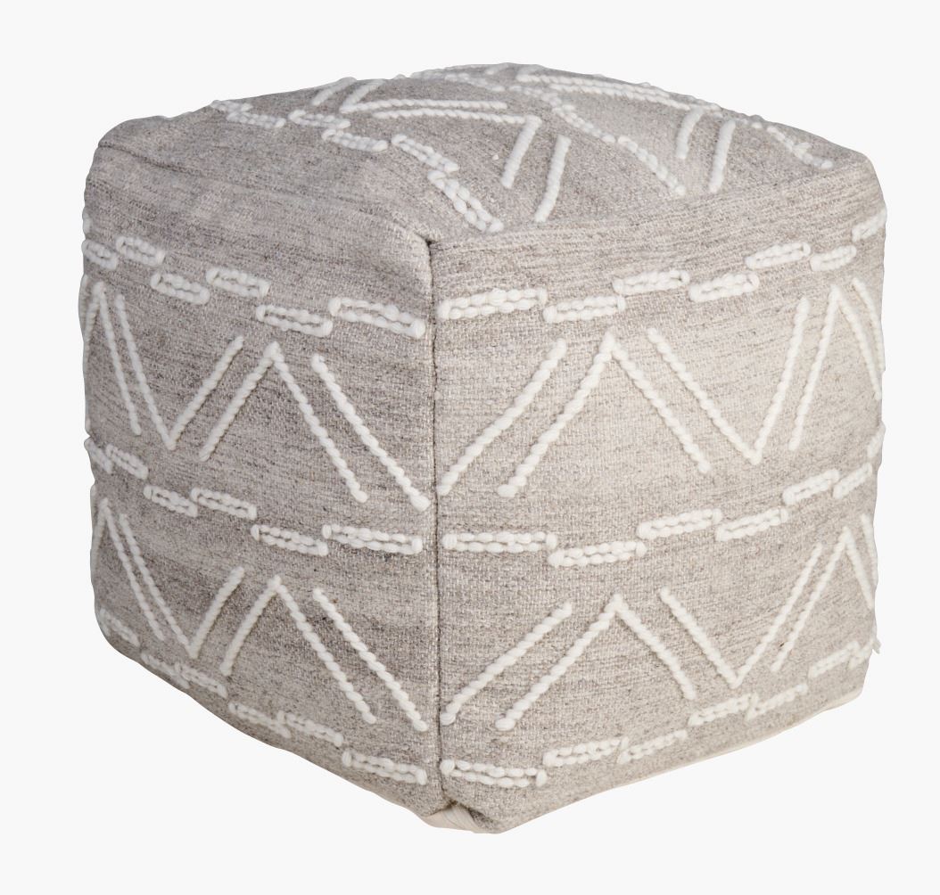 Puff lys beige - 40x40x40 cm lys beige - 1