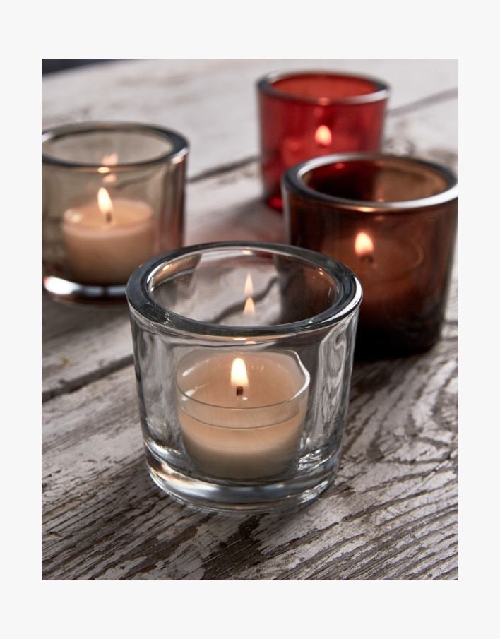 Telysholder transparent - 6,5x5,7 cm transparent - 1