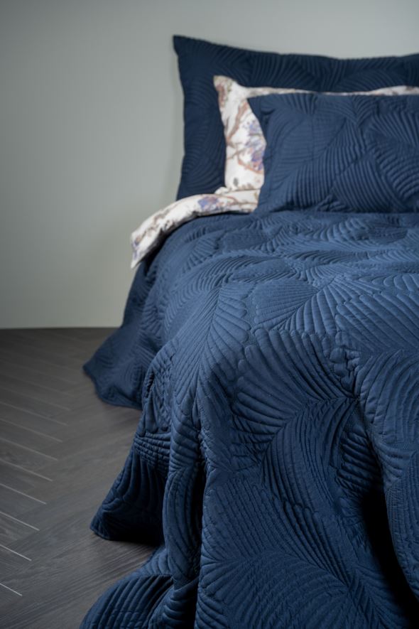 Sengeteppe marineblå - 150x240 cm marineblå - 1