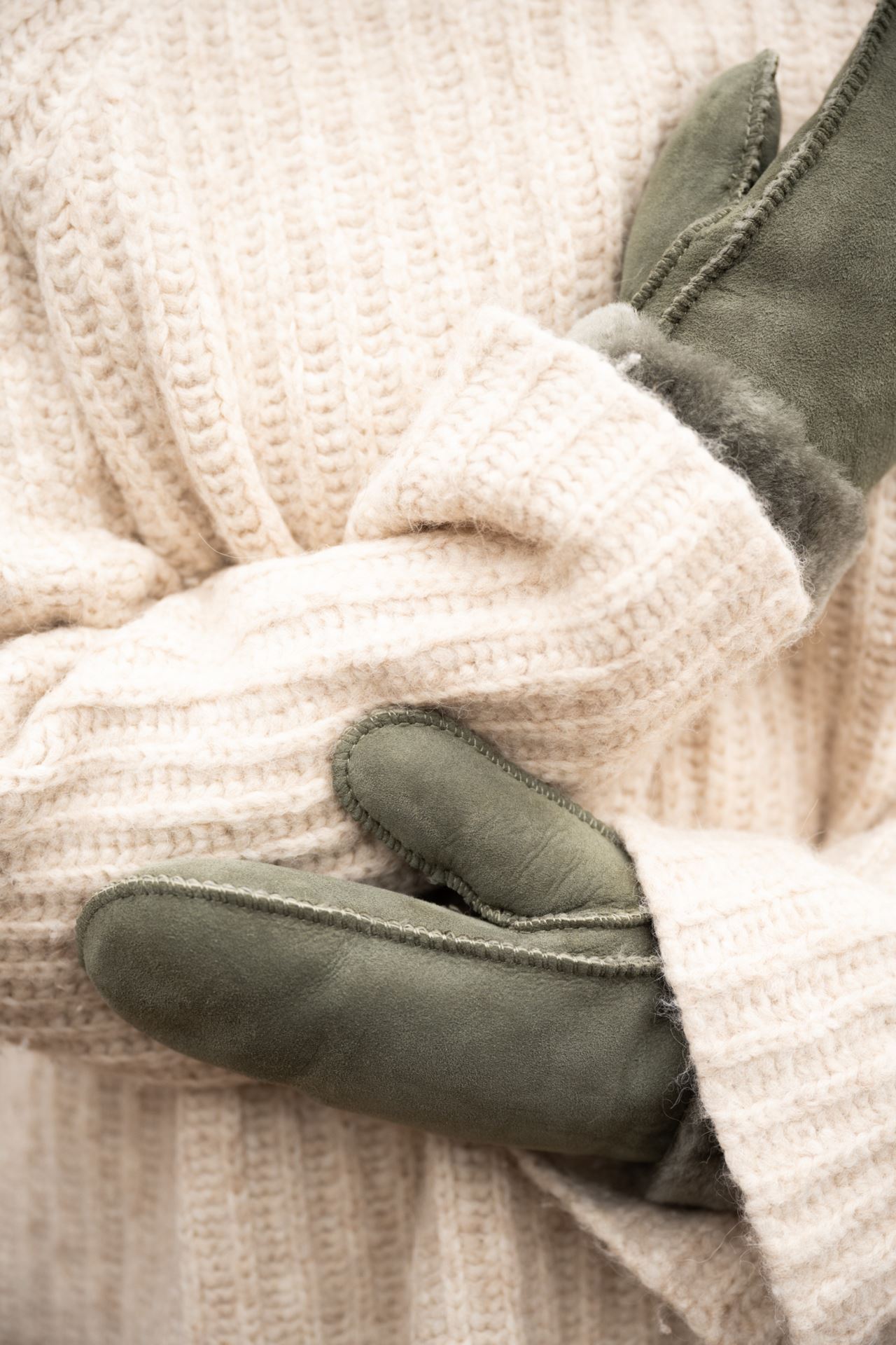 Skinnvott olivengrønn - 4