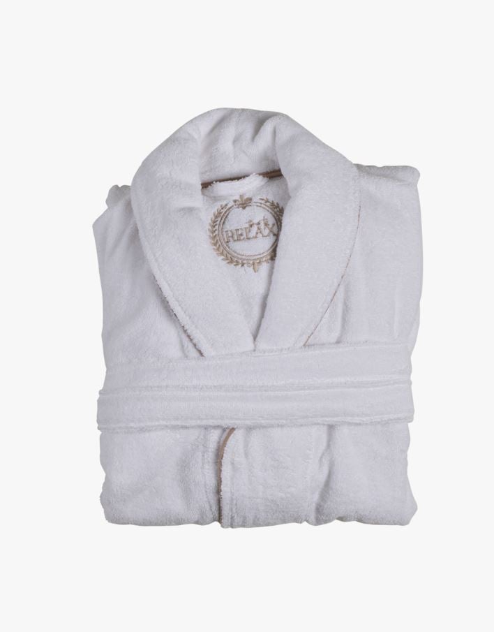 Badekåpe hvit - S/M hvit - 1