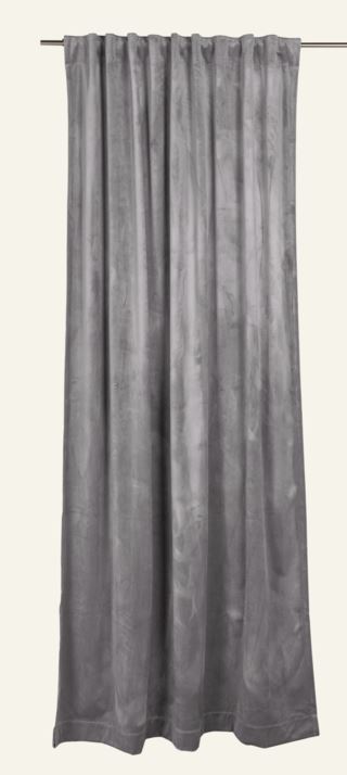 Kid Mali Velour Gardin Lys Grå 135x220 cm