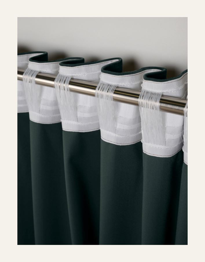 Gardin mørk grønn - 5