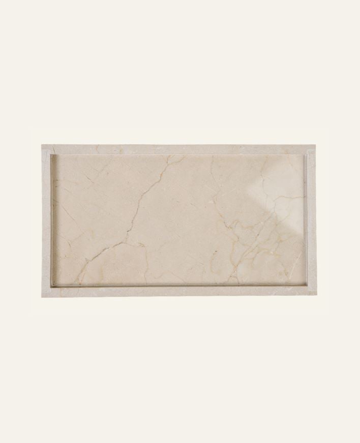 Marmorfat beige - 27x15,2 cm beige - 1