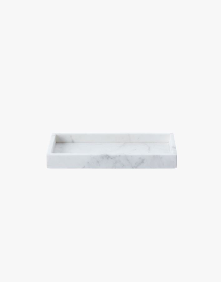 Marmor brett hvit - 11x22x3 cm hvit - 1