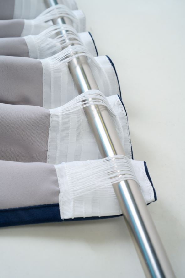 Lysdempende gardin blå - 3