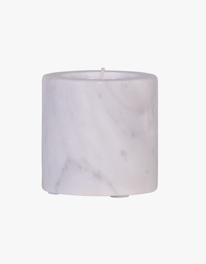 Telysholder hvit - 6,5x6,5x4 cm hvit - 1