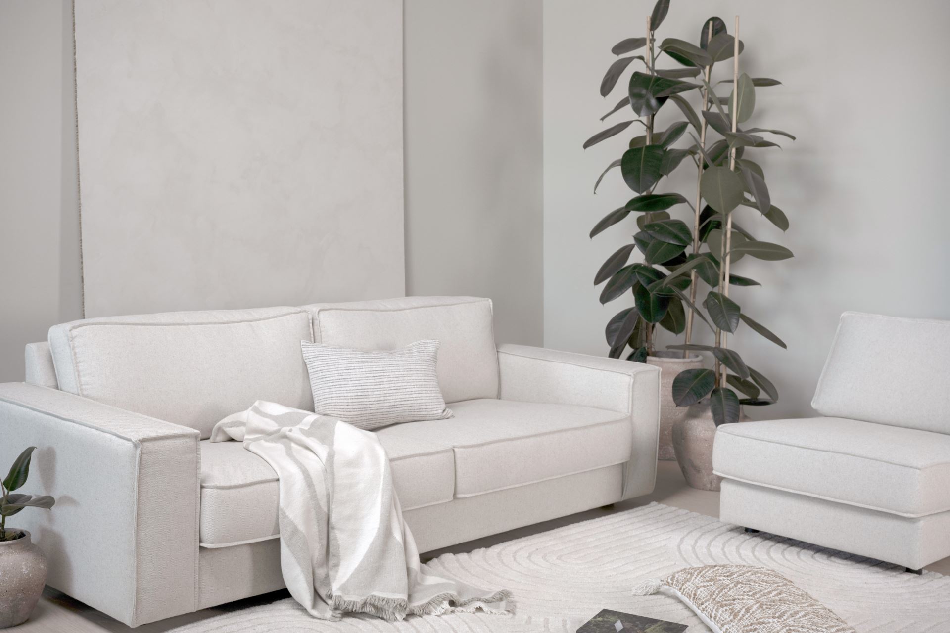 3 seter sofa natur - 3