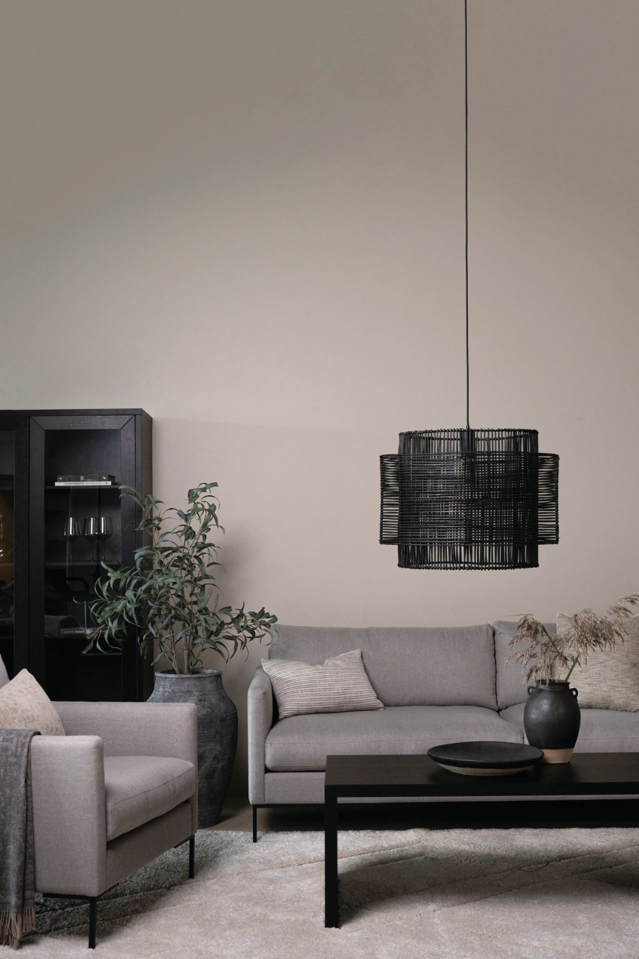 3 seter sofa lys grå - 4