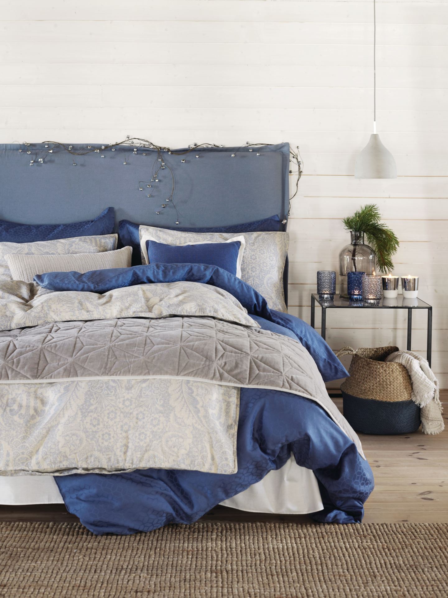 Sengegavltrekk tåkeblå - 3