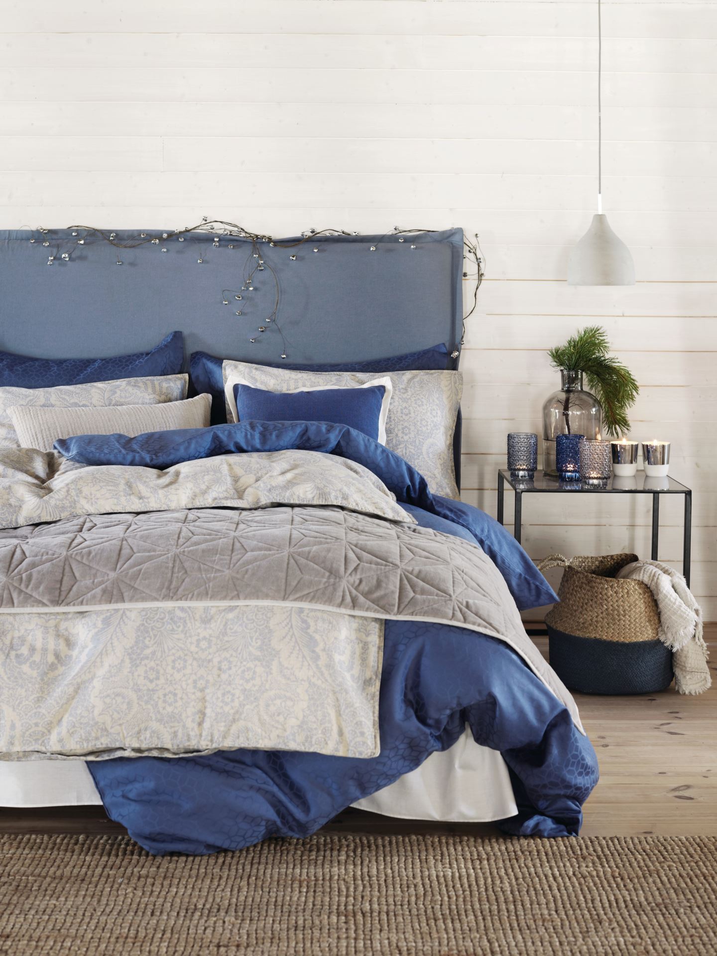 Sengegavltrekk tåkeblå - 3