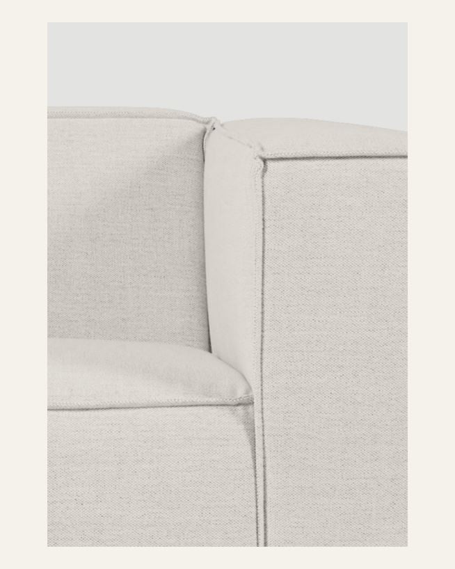 Modulsofa 2 deler armlene natur - 220x93x73 cm natur - 1