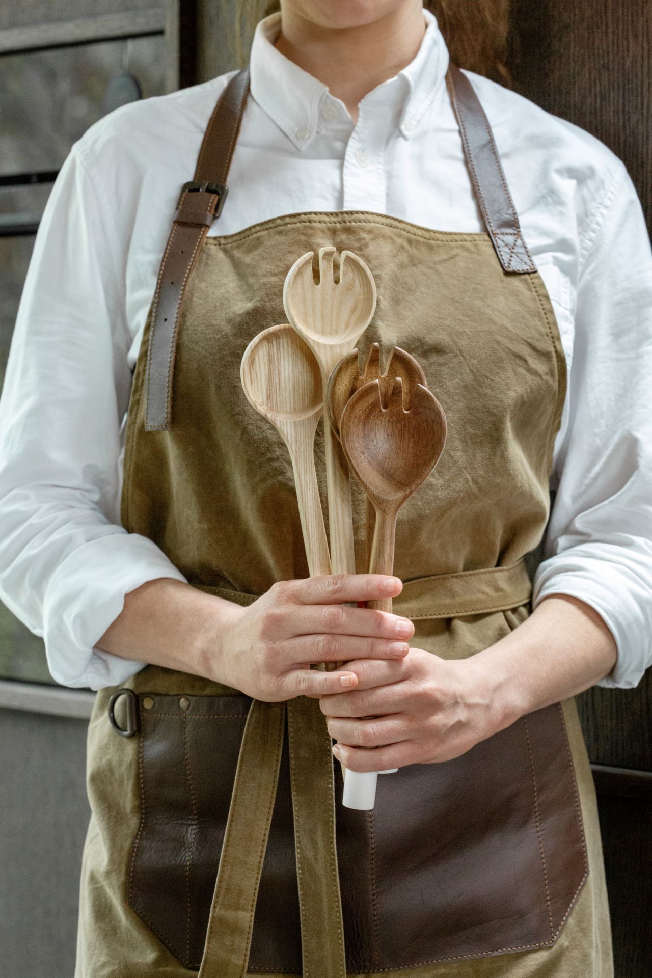 Salatbestikk brun - 3